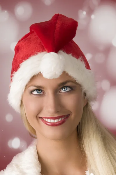 Bizarre christmas vrouw — Stockfoto