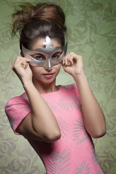 Sexy maskerade vrouw — Stockfoto