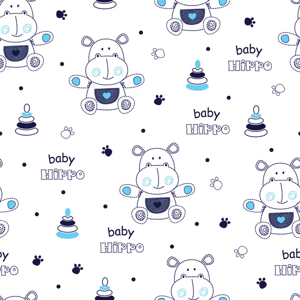 Küçük su aygırı ile Seamless Modeli