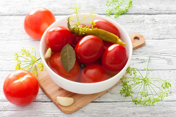 Konserwowane pomidory — Zdjęcie stockowe