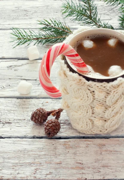 Knitted mug of coffee