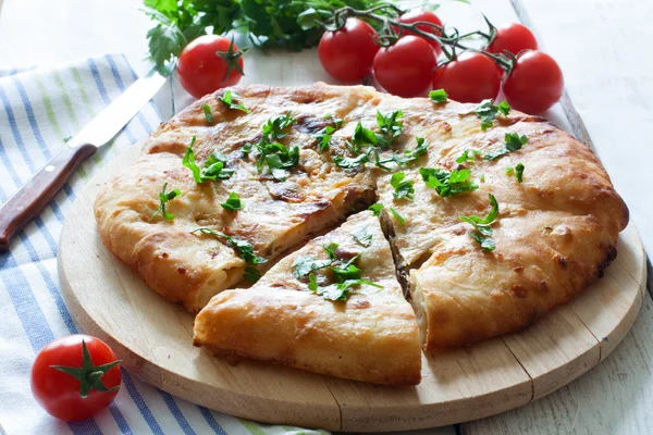 Tarte à la viande et légumes — Photo