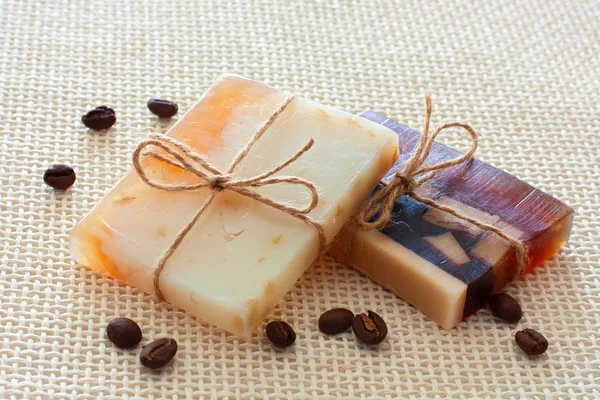 Två barer handmade SOAP — Stockfoto