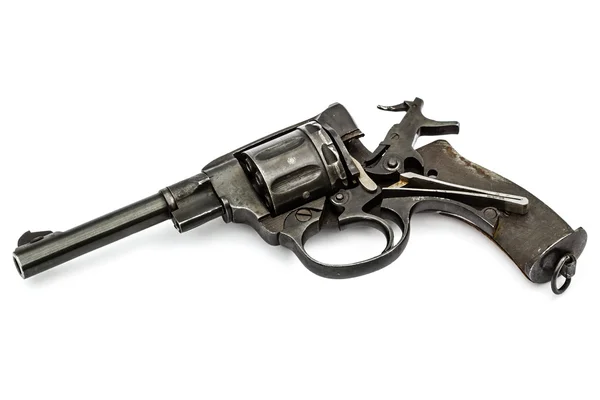 Revolver smontato, meccanismo a pistola con martello infilzato , — Foto Stock