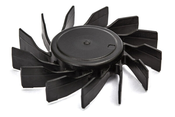 Propellers of  fan, isolated on white background