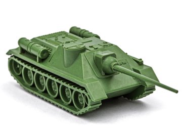Oyuncak tank, beyaz arka plan üzerinde ayrı tut