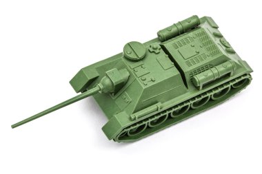 Oyuncak tank, beyaz arka plan üzerinde ayrı tut