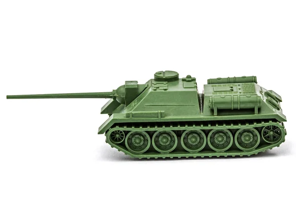 The toy tank, isolate on white background — Stock Photo, Image