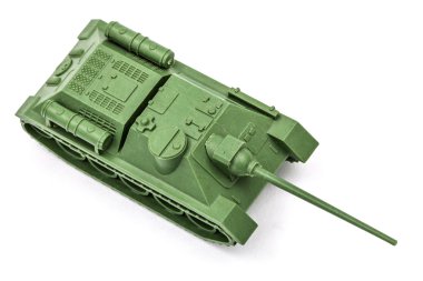 Oyuncak tank, beyaz arka plan üzerinde ayrı tut
