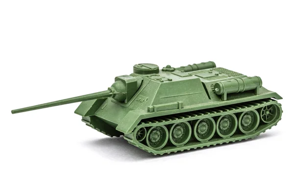 The toy tank, isolate on white background — Stock Photo, Image