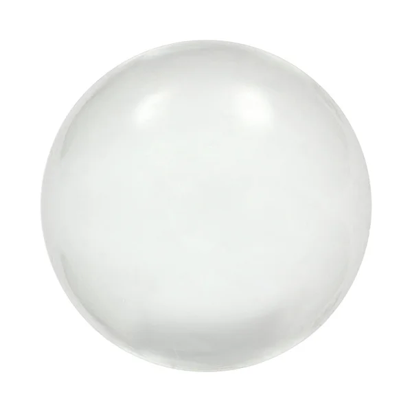 Esfera bola de vidro, isolada sobre fundo branco, com recorte p — Fotografia de Stock