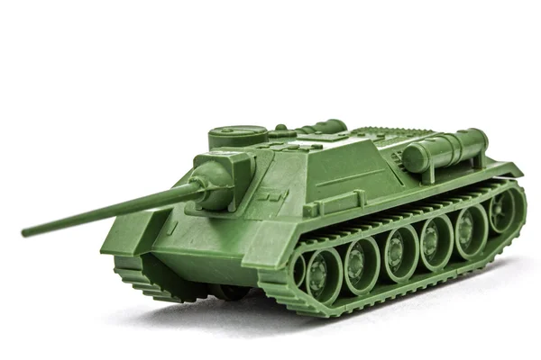 The toy tank, isolate on white background — Stock Photo, Image