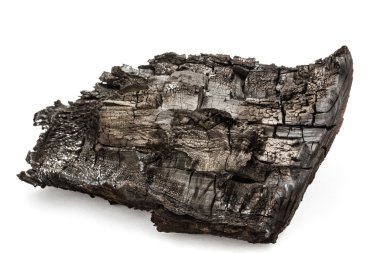 Kömürleşmiş bunt, beyaz bir arka plan üzerinde izole