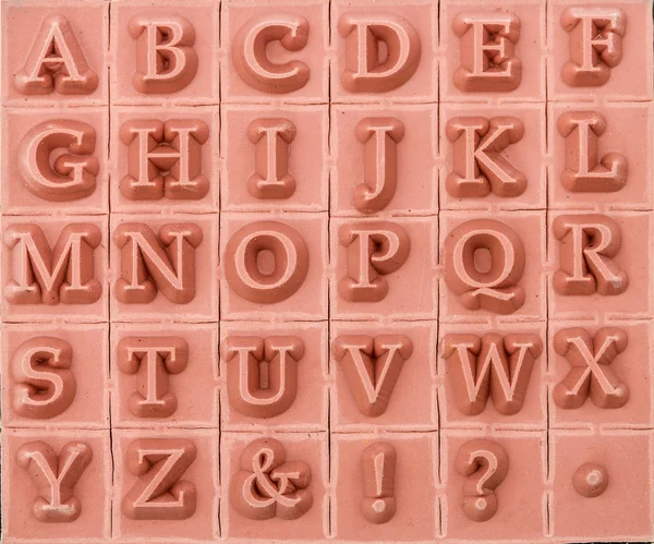 Anglické abecední velká písmena, pozadí — Stock fotografie