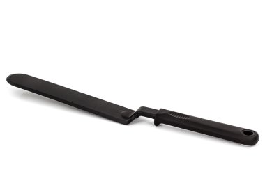 Beyaz arka plan üzerinde izole mutfak plastik spatula