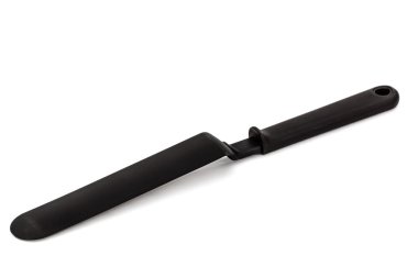 Beyaz arka plan üzerinde izole mutfak plastik spatula