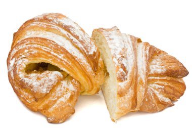 Beyaz arka plan üzerinde izole taze topuz