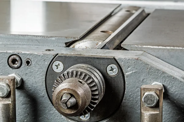 Tengely kések és chuck famegmunkáló gép — Stock Fotó