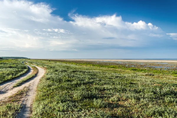La strada delle steppe verso il mare — Foto Stock