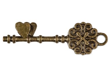 Anahtar yürekten, romantik ilişkiler, izole bir sembolü