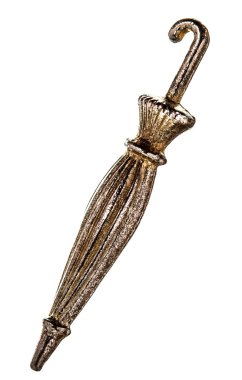 Beyaz arka plan üzerinde izole şemsiye, dekoratif unsur,