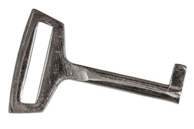 Eski anahtar kilit, beyaz arka plan üzerinde izole--dan