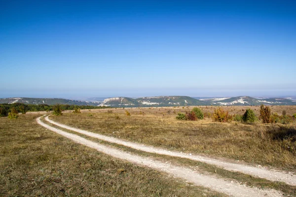 Landsvägen på Krim — Stockfoto