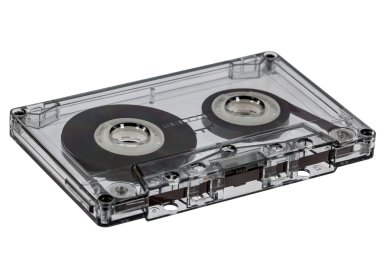 Beyaz adam yalıtılmış bağbozumu ses kaset yakın çekim