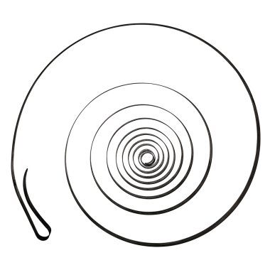 Saat Bahar, beyaz, kırpma yolu ile izole