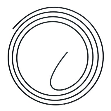 Saat, üzerinde beyaz izole tarafından gong