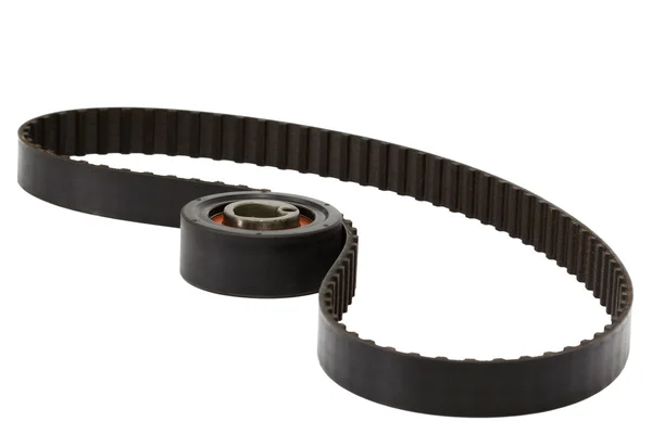 Riem en spanner roller, geïsoleerd op witte achtergrond — Stockfoto