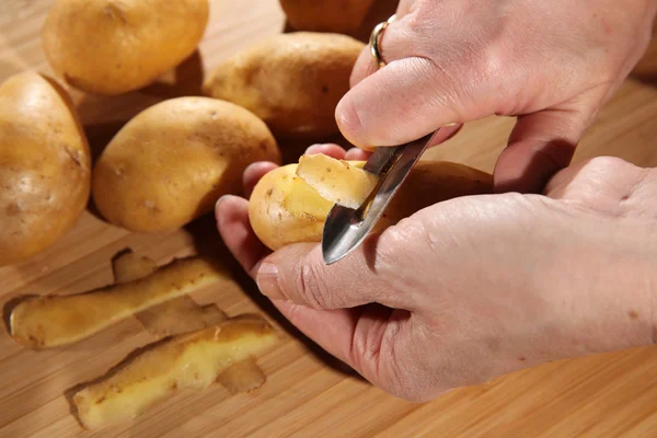 Skalar potatis närbild — Stockfoto