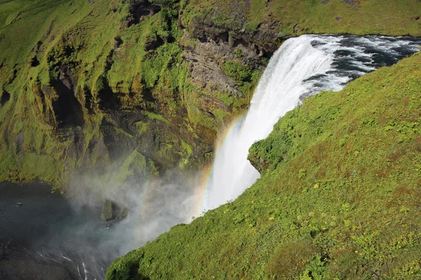 Skogafoss vattenfall. Island — Stockfoto