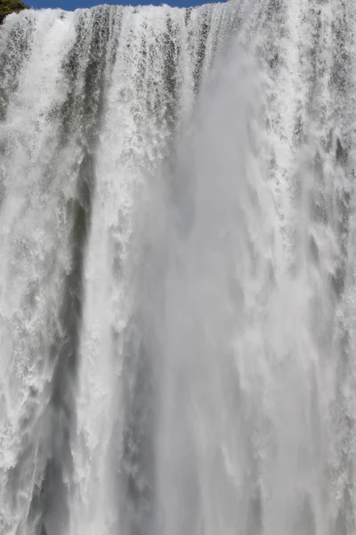 Skogafoss vattenfall närbild — Stockfoto