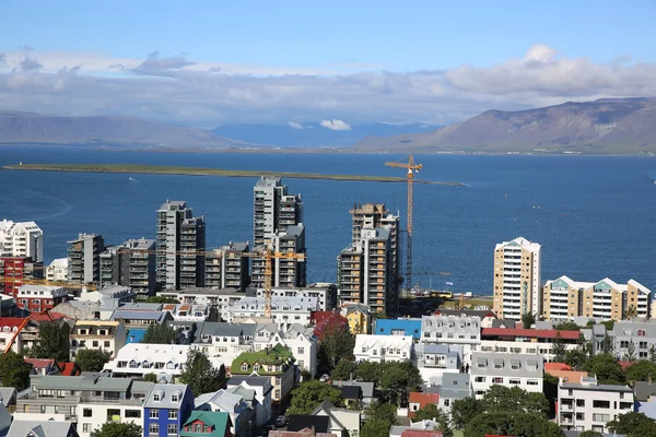 Letecký pohled na Reykjavík — Stock fotografie