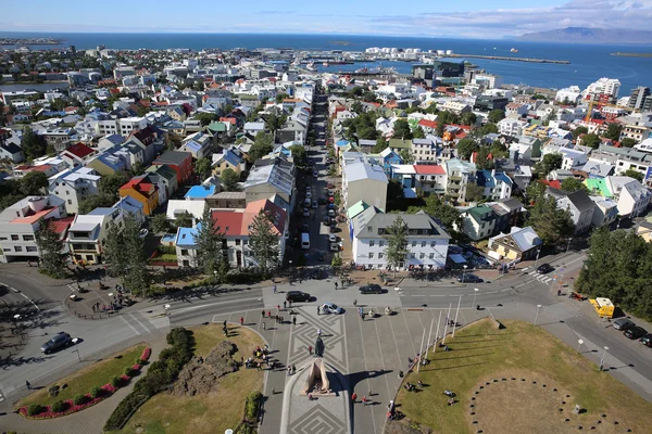 Reykjavik havadan görünümü — Stok fotoğraf