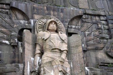 Leipzig'deki Volkerschlachtdenkmal. Almanya