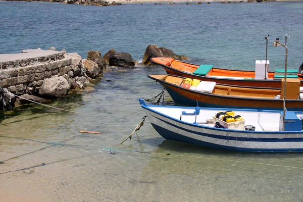 Vissersboten. Caesarea — Stockfoto