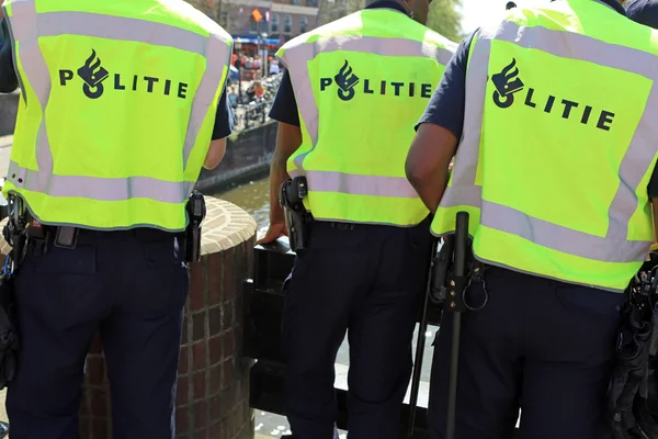 Polícia em Amsterdão — Fotografia de Stock