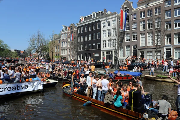 Queensday ad Amsterdam — Foto Stock