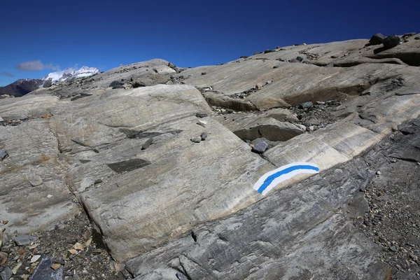 Märken på avgift Glacier — Stockfoto