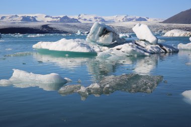 buzdağları jokulsarlon lagoon içinde
