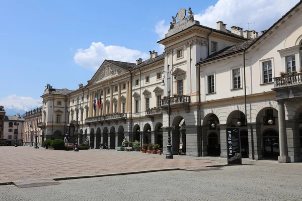 Praça da cidade em Aosta — Fotografia de Stock