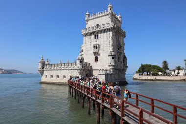 Belem Tower (Torre de Belm) in Lisbon. Portugal clipart