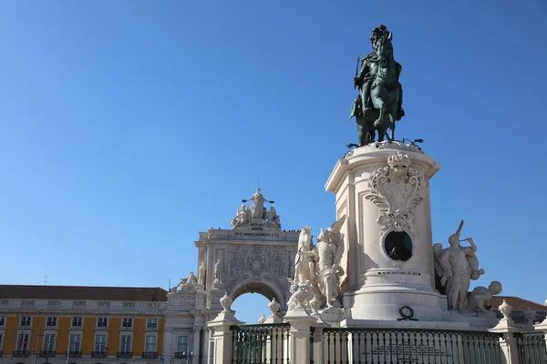 Praca do Comercio. Lisabon — Stock fotografie