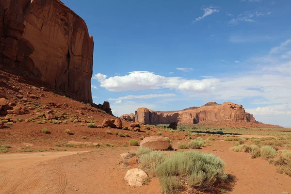 Σχηματισμός Βράχου Στο Monument Valley Στην Αριζόνα Ηπα — Φωτογραφία Αρχείου