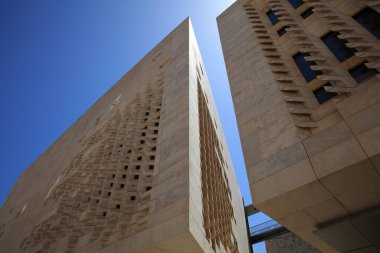 Valletta, Malta 14 Ağustos 2019: Valletta, Malta 'daki Meclis Binası
