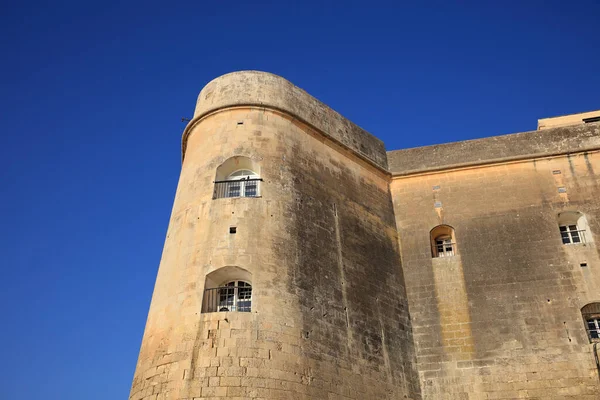 Muro Cidade Grand Harbor Valletta Malta — Fotografia de Stock