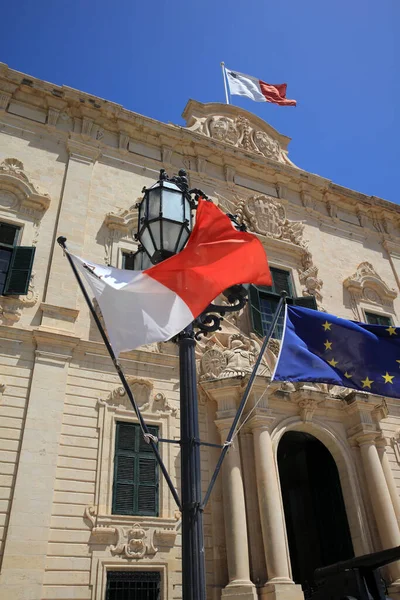 Gabinete Primeiro Ministro Chamado Auberge Castille Valletta Malta — Fotografia de Stock