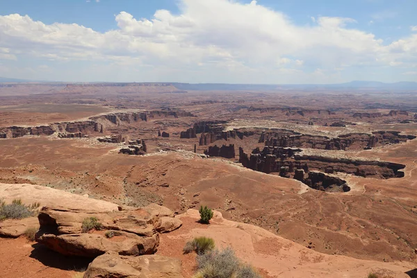 Grand View Point Kilátás Canyonlands Nemzeti Park Utah Ban Egyesült — Stock Fotó